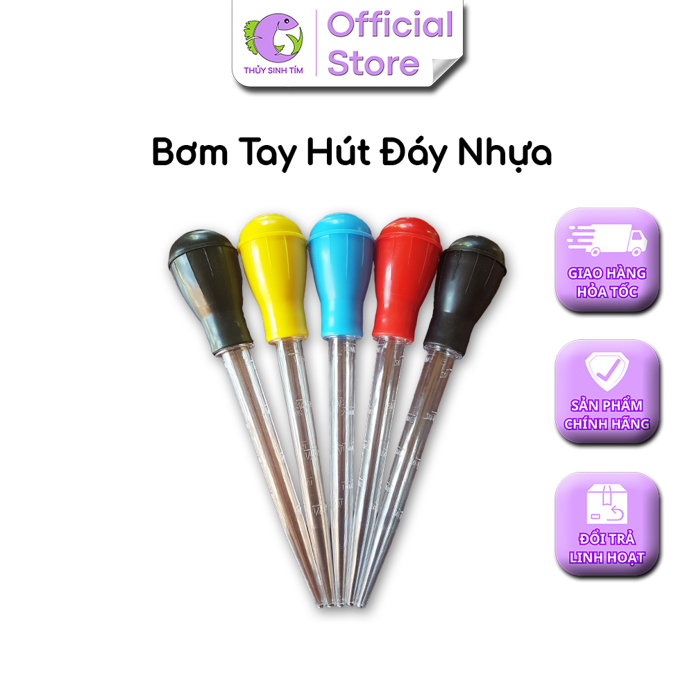 Bơm Tay Hút Đáy Nhựa - Phụ Kiện Bể Cá