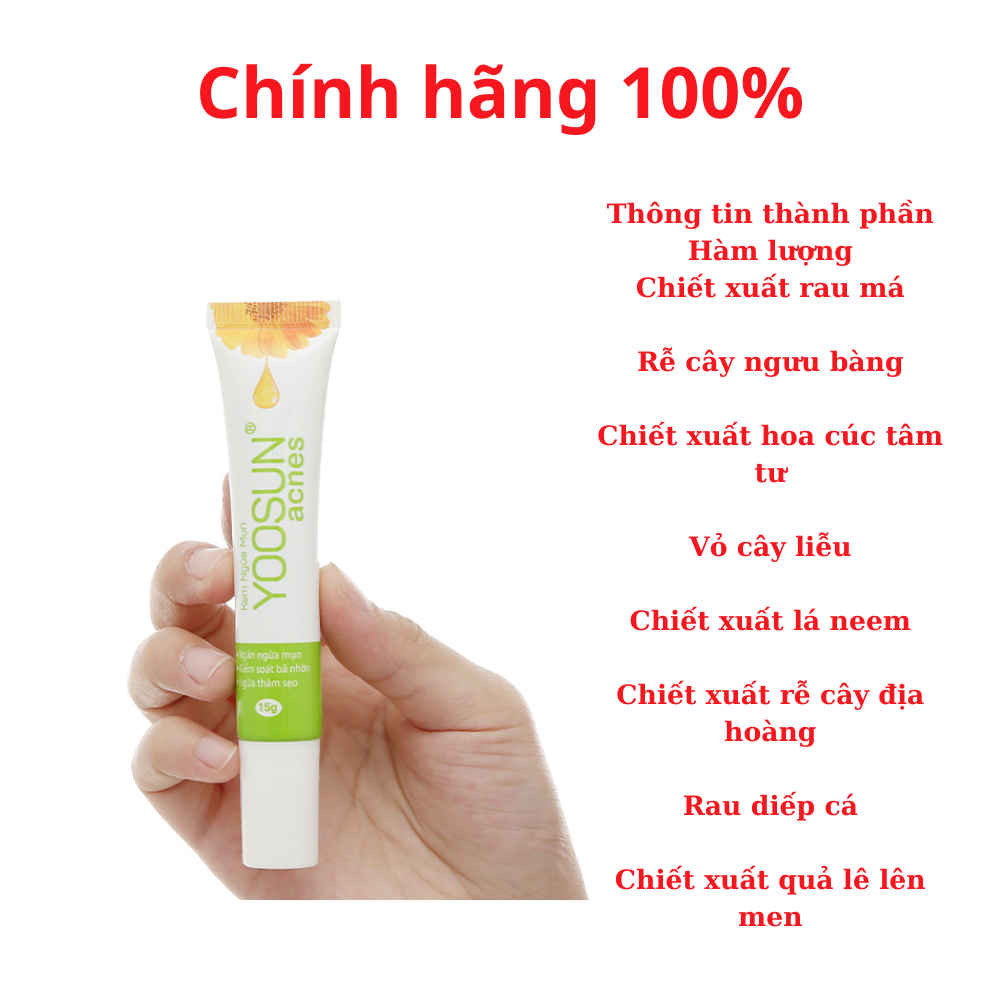 [HCM]kem mụn  Yoosun Acnes tuýp 15g
