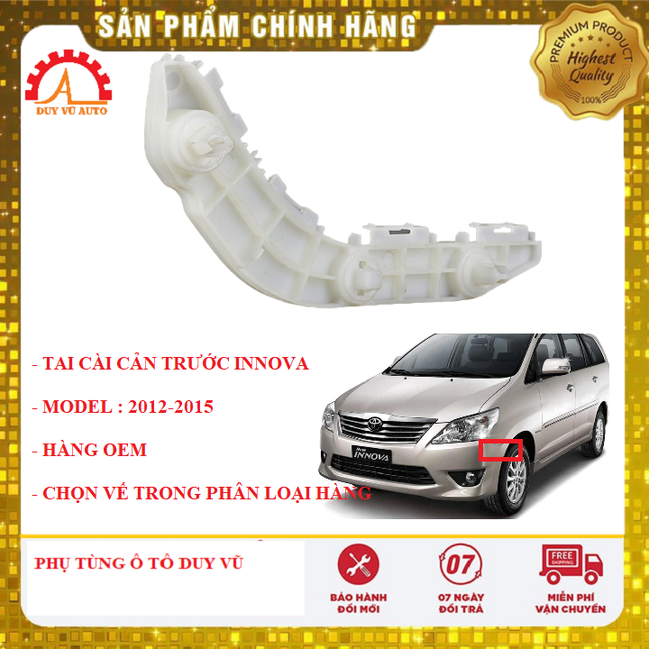 Phe cài cản trước toyota innova đời 2012-2015