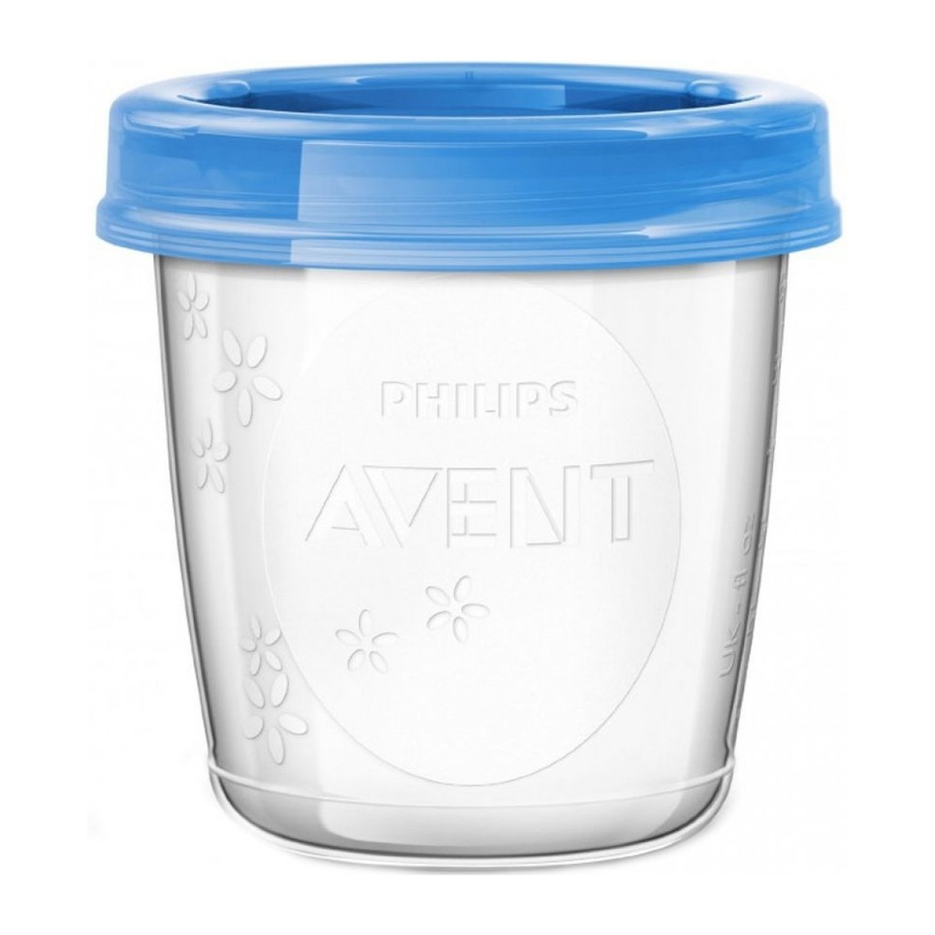[HCM][Bộ 10 Cốc] Cốc trữ sữa Philips Avent bằng nhựa 180ml/cốc (618.10)