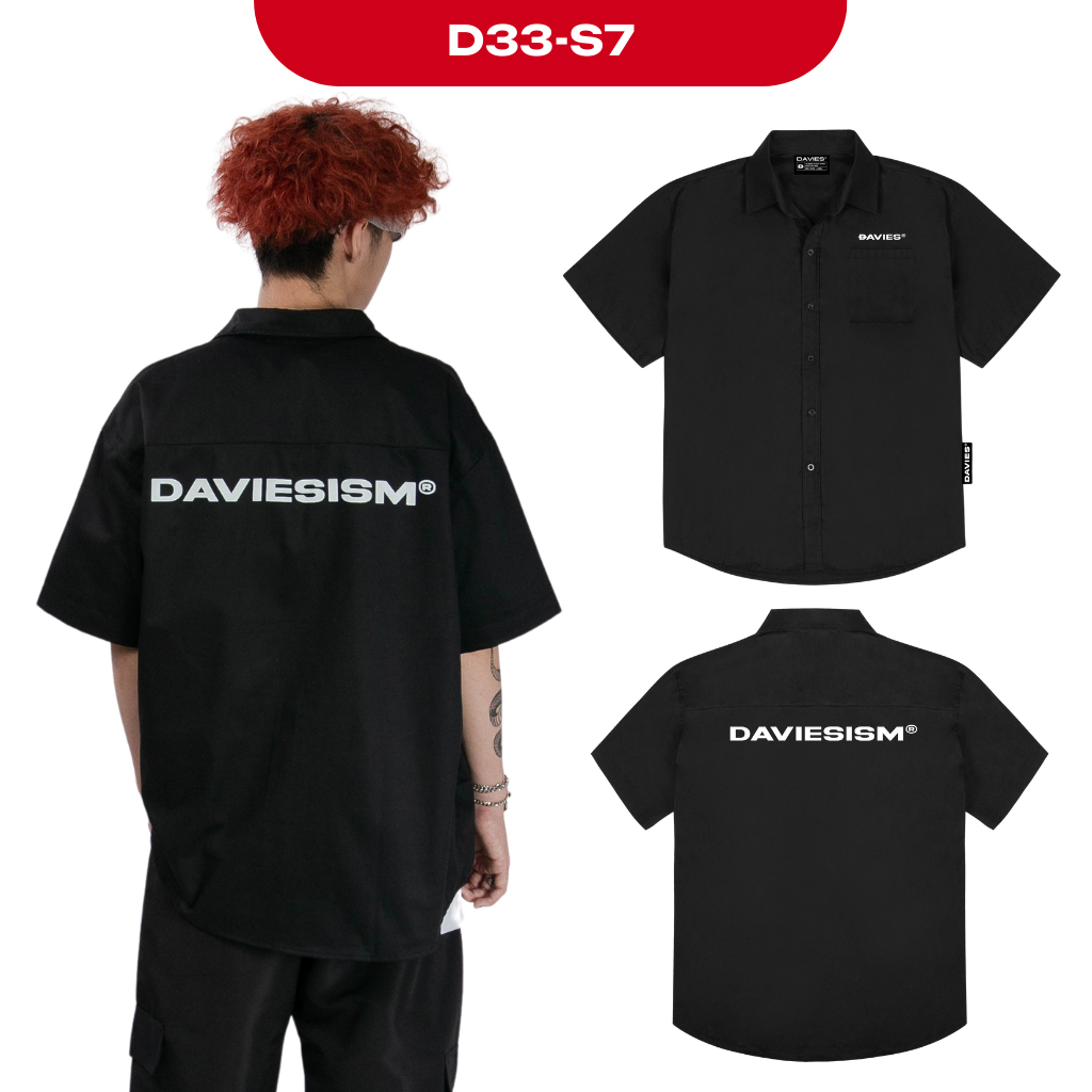 Áo sơ mi nữ nam form rộng tay lỡ nhiều màu Basic Shirt Davies