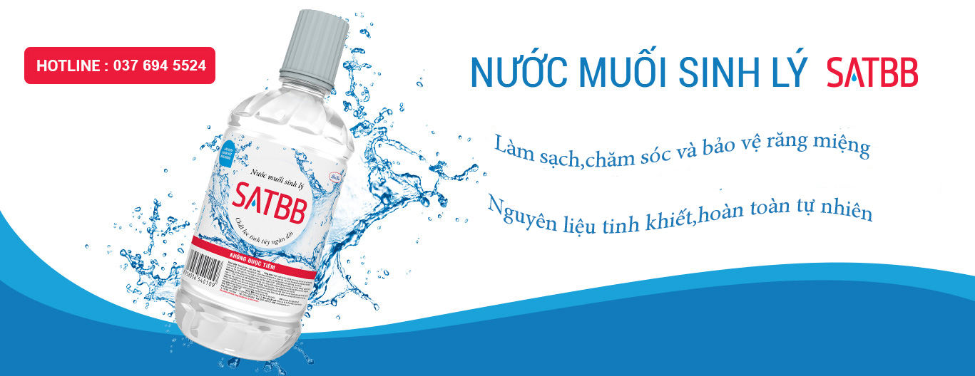 Nước muối sinh lý Satbb - Giúp chăm sóc, bảo vệ, và làm sạch răng miệng (Lọ 550ml)