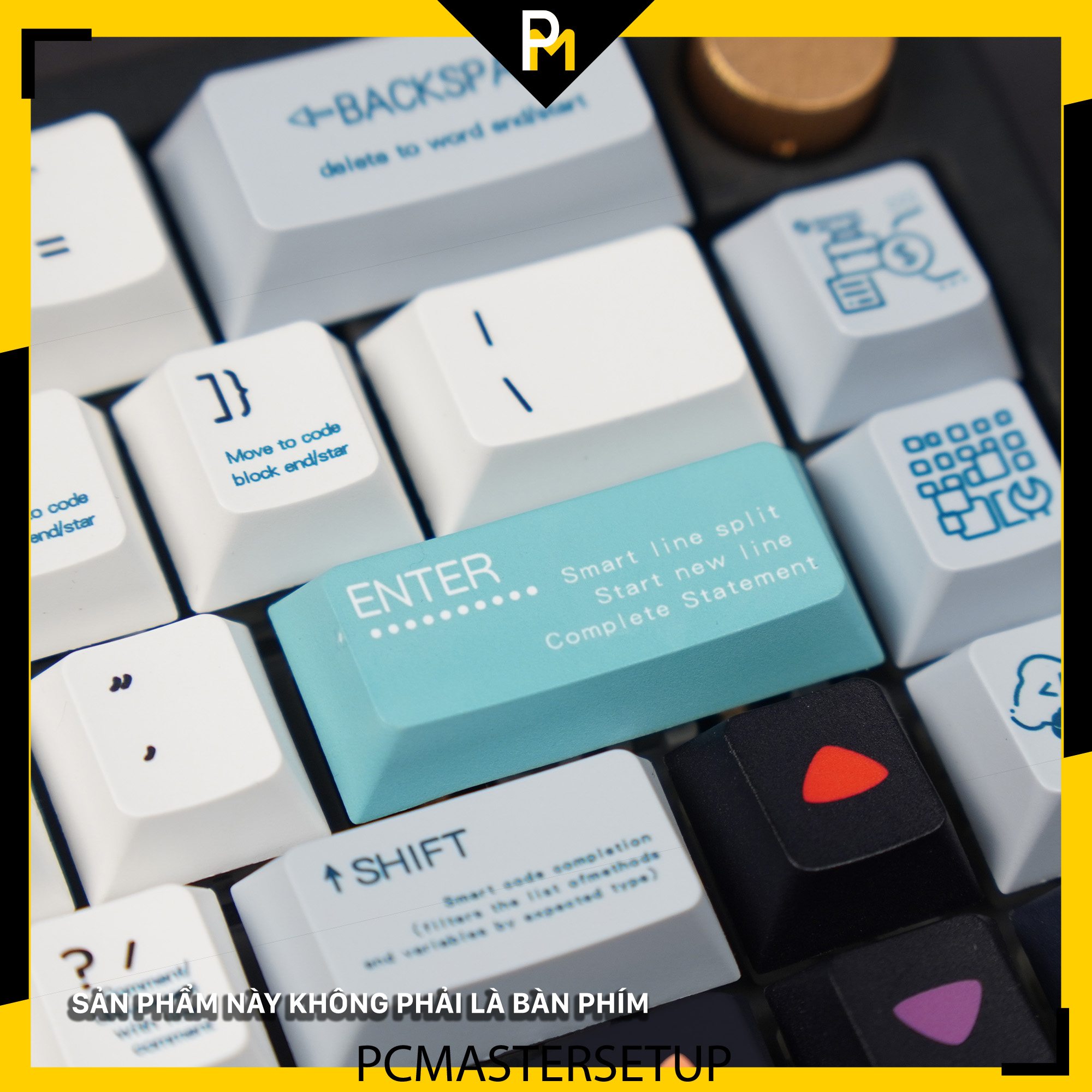 Keycap pbt Code 404 nhựa PBT dày 1.4mm chiều cao cherry profile Fullbox