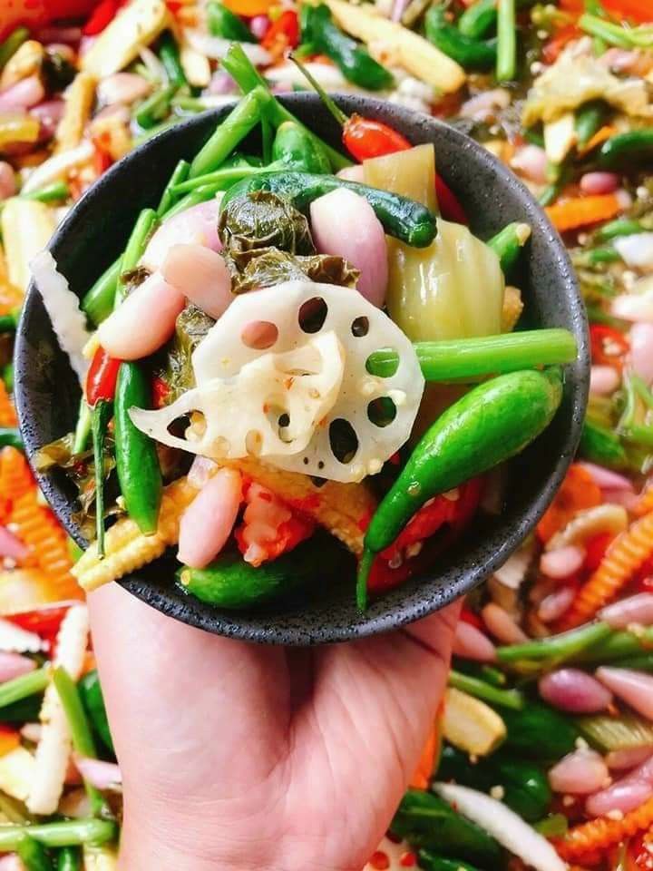 Kim chi dưa nụ củ sen 500g