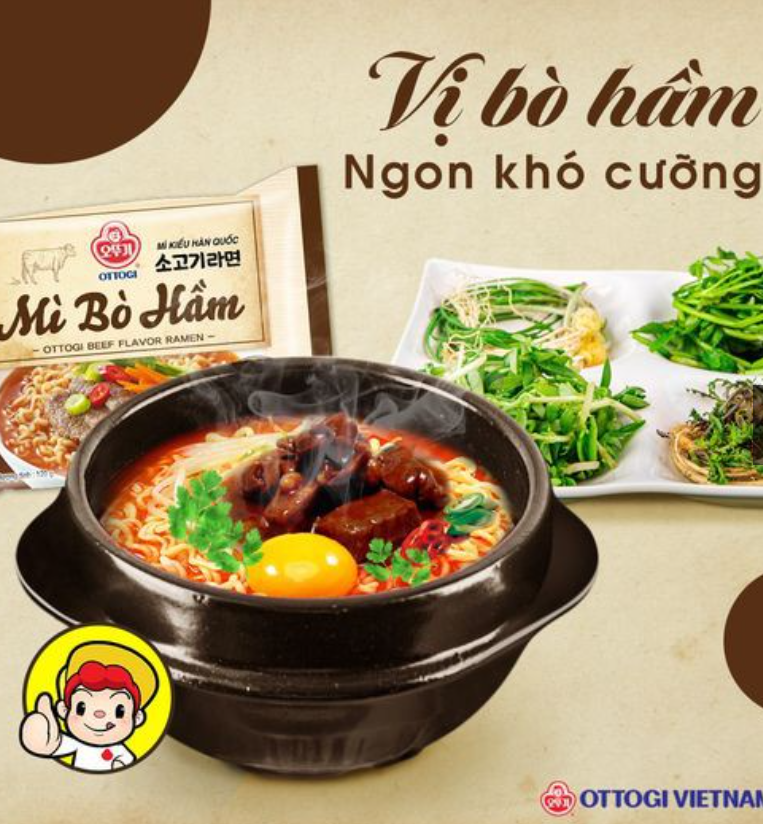 Mì Bò Hầm Ottogi 8 gói