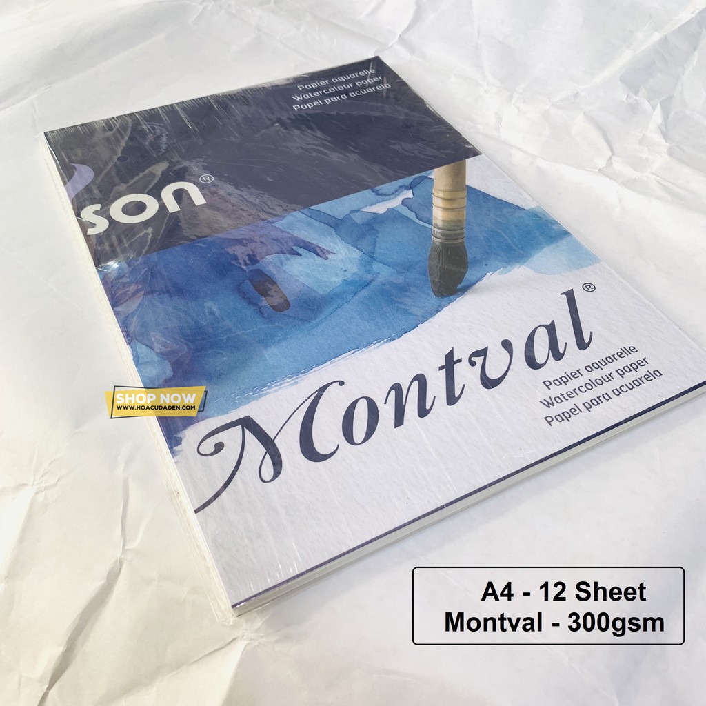 [HCM]Sổ Vẽ Màu Nước Canson Montval A3 300gsm