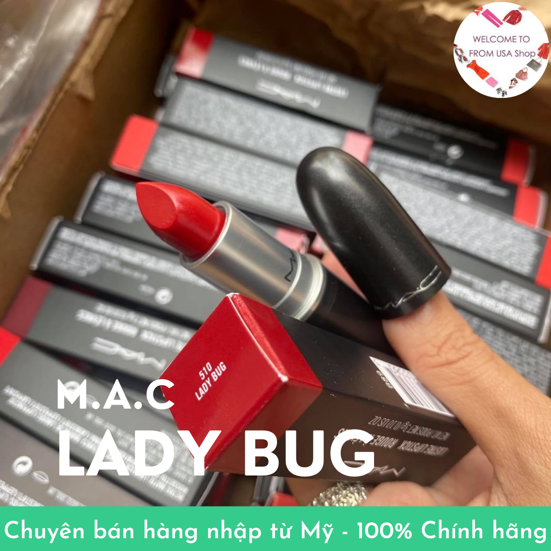 [HCM](Auth) Son Mac 510 Lady Bug màu đỏ hồng