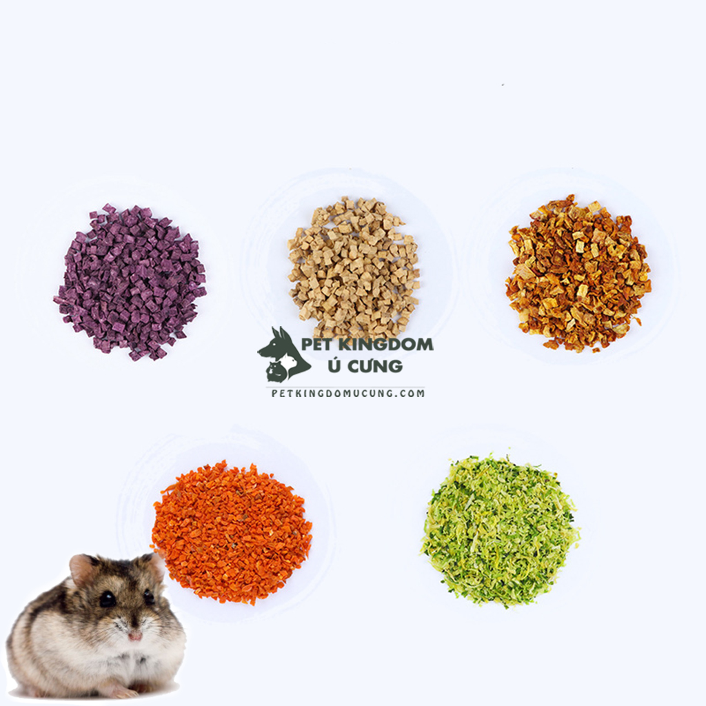 Thức ăn hamster rau củ sấy