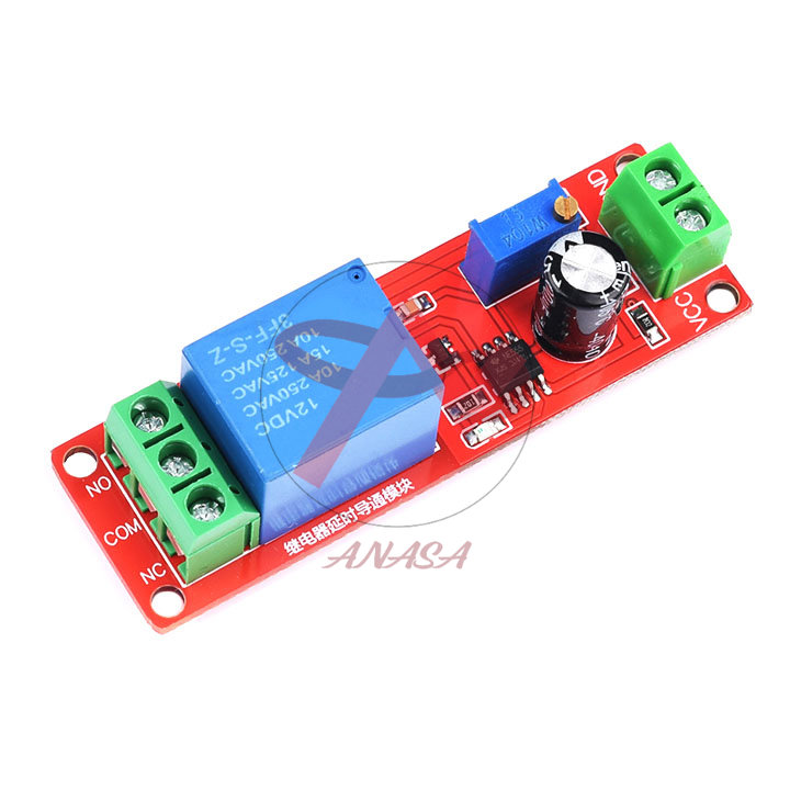 [Lấy mã giảm thêm 30%] Mạch Tạo Thời Gian Trễ Đóng Ngắt Relay NE555 - 12V