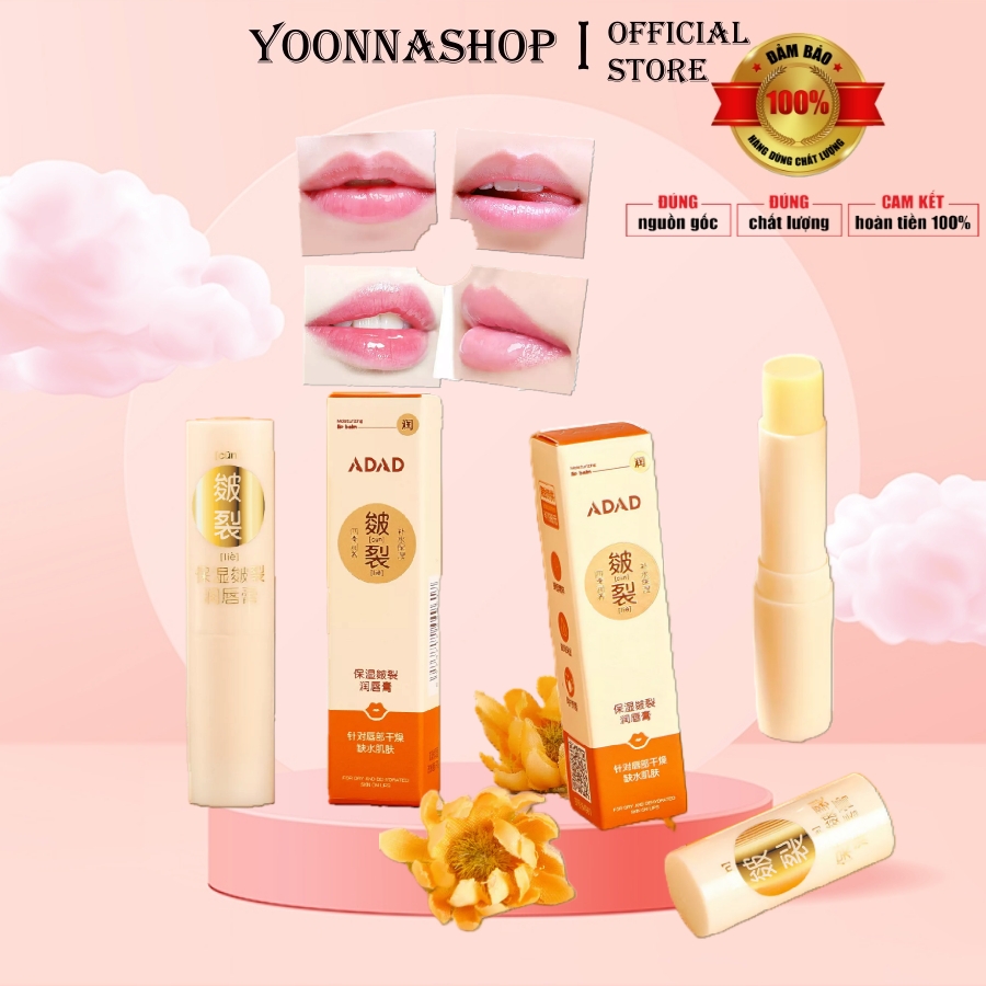 Son Dưỡng Môi Thâm Chiết Xuất Trái Cây Tự Nhiên ADAD - Son đổi màu dưỡng ẩm môi mờ thâm chống nứt và khô môi