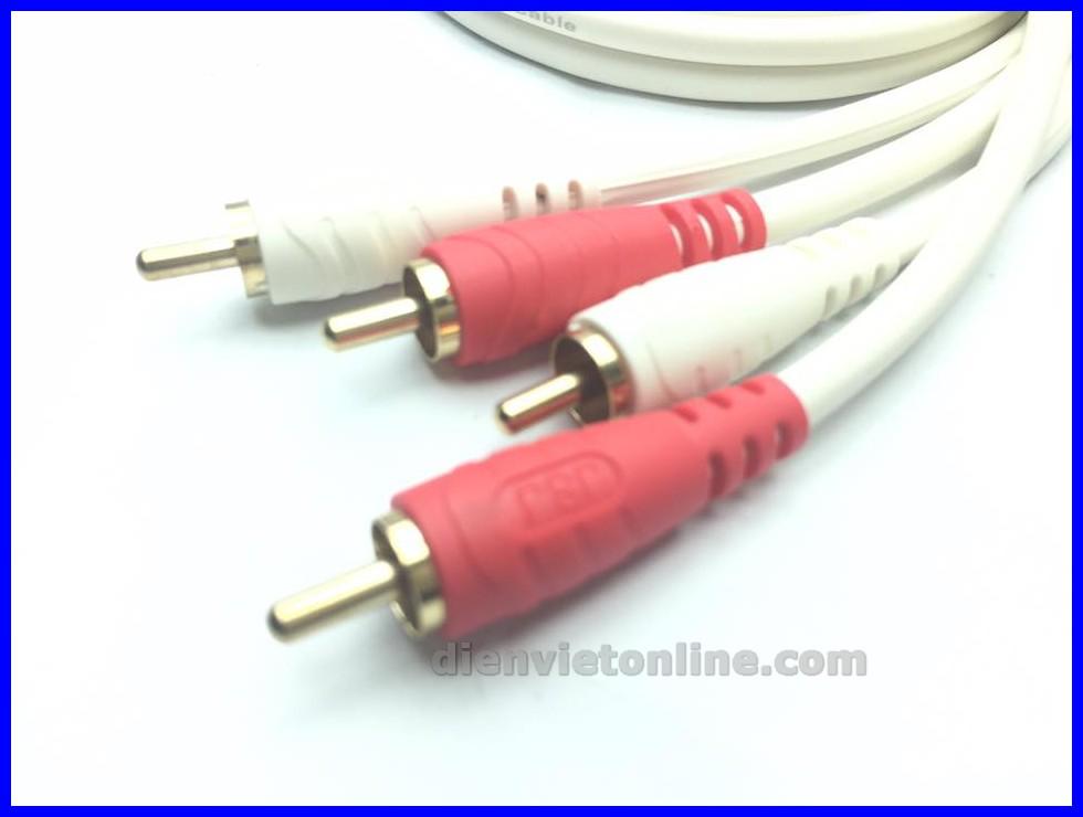Dây av 4 đầu bông sen cao cấp 5m - điện việt