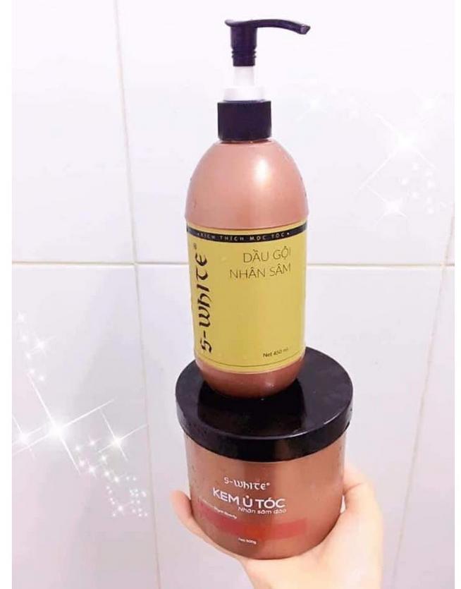 Combo ủ và gội nhỏ nhân sâm đào swhite