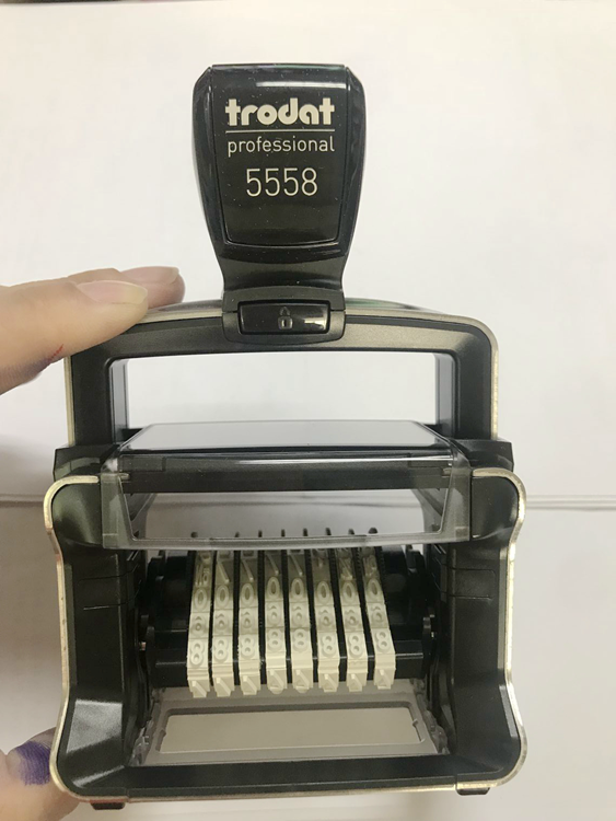 Dấu Trodat 5558 Professional 8 số liền mực 5mm
