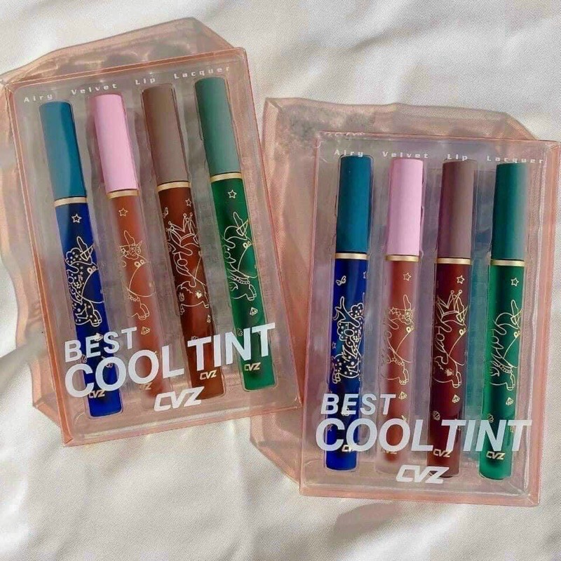 [HCM]Set Son Kem CVZ Best Cool Tint Set 4 Cây