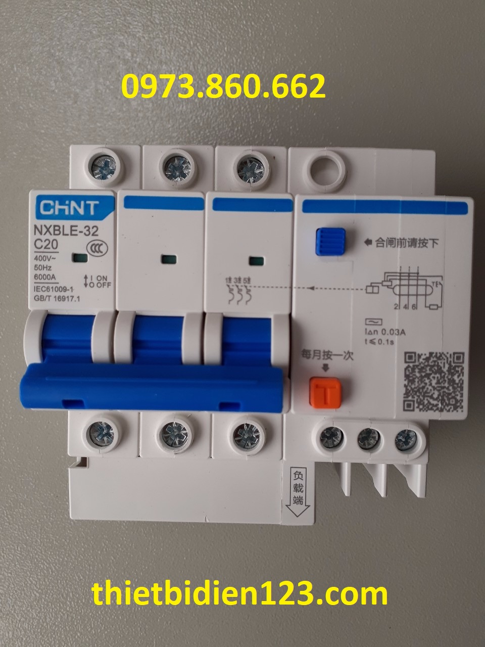 Aptomat chống rò - chống giật 3PN 32A~63A