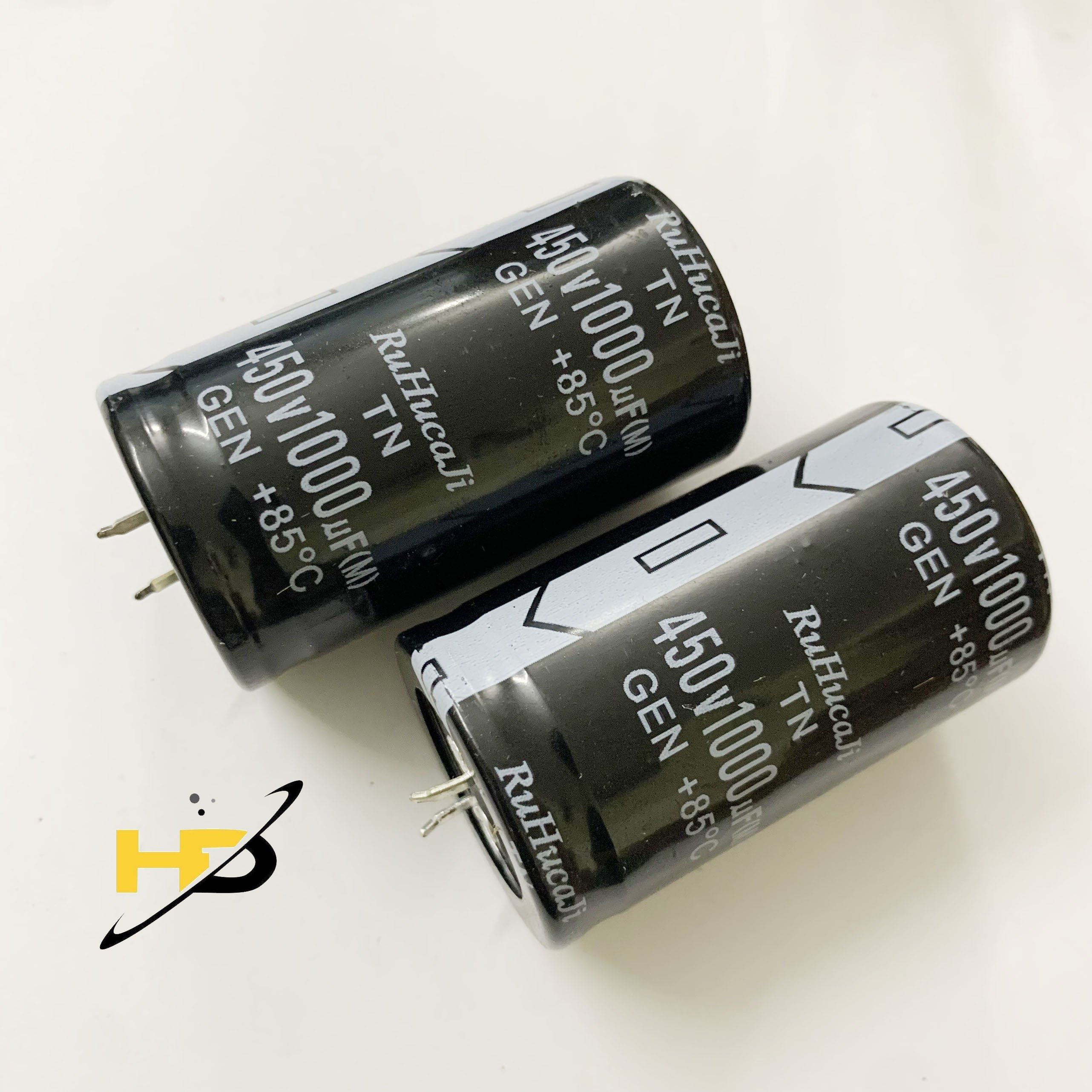 Tụ lọc nguồn 1000uf 450v chân cứng 35x61mm - tụ điện phân cực