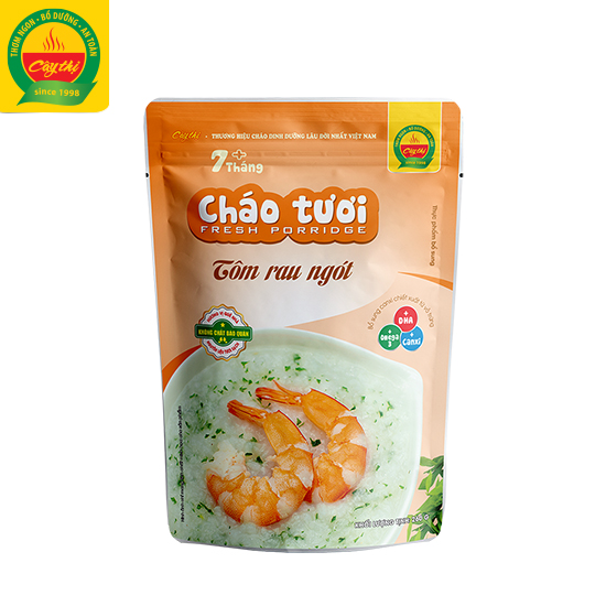 Cháo Tươi Cây Thị - Tôm Rau Ngót Mở gói ăn ngay 260g
