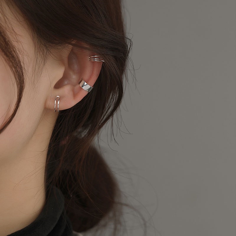 Set khuyên kẹp vành tai 925 cá tính