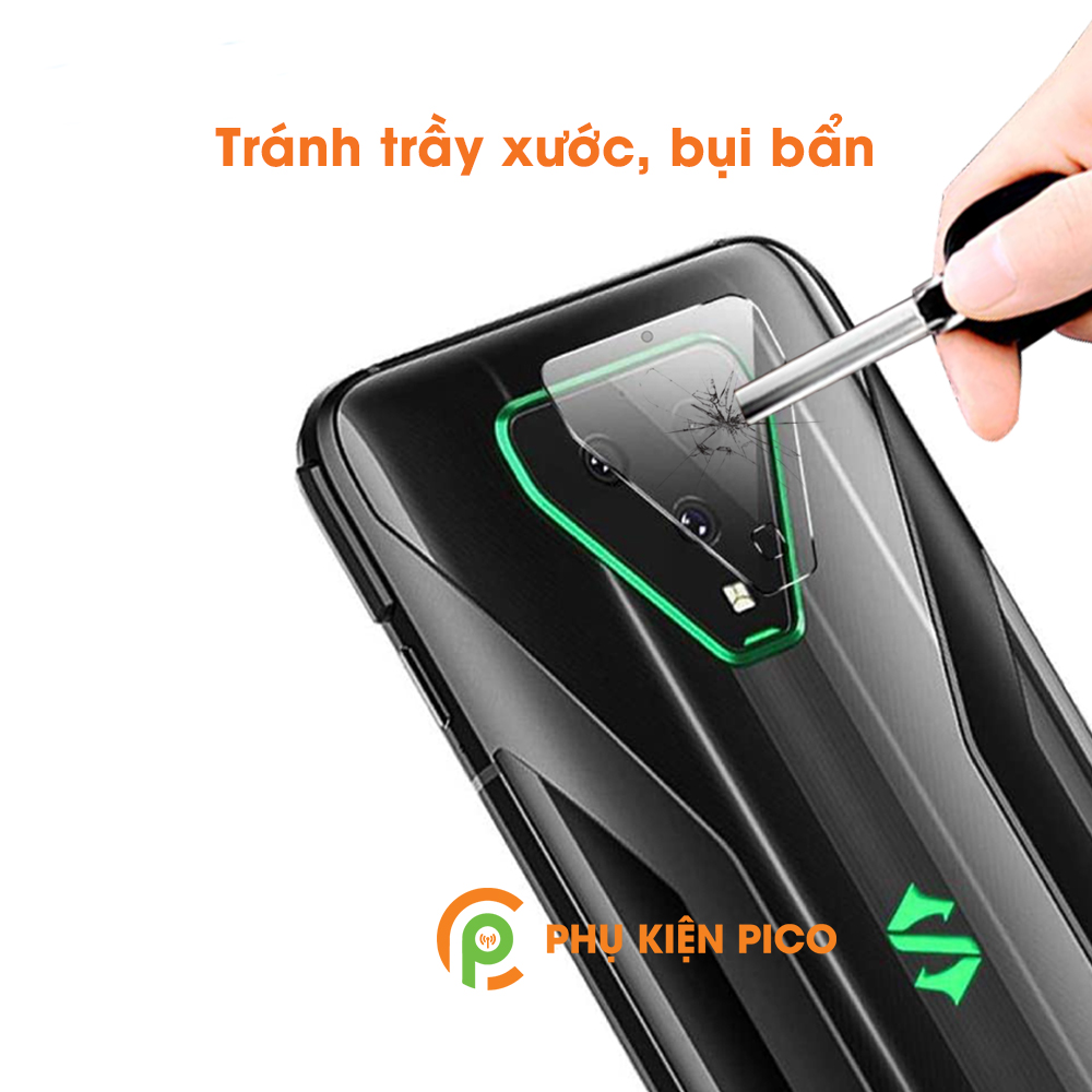 Dán camera Black Shark 3 cường lực camera trong suốt độ cứng 7H
