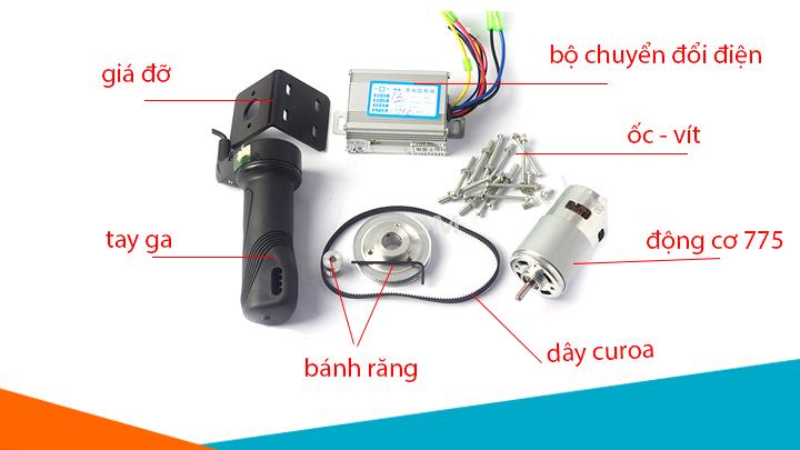 Combo DIY Xe Đạp Điện Động Cơ 775 12V