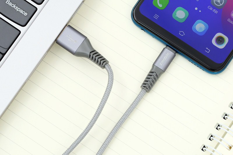 Cáp Micro 1 m Xmobile Paladin Bạc