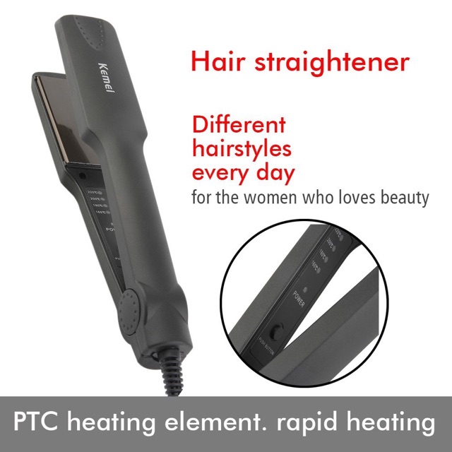 [HCM]Máy là duỗi tóc kemei KM-329