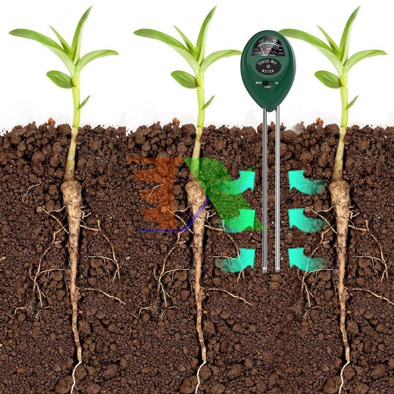 PH meter mechanical PH-3.1T, instrument pH meter soil 3 in 1, pH test strips, moisture, light, pH meter, mud, pH meter soil cultivation