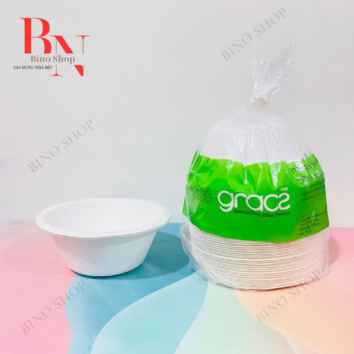 [HCM]Chén Giấy Bả Mía 230ml Hàng Thái Lan Gracz