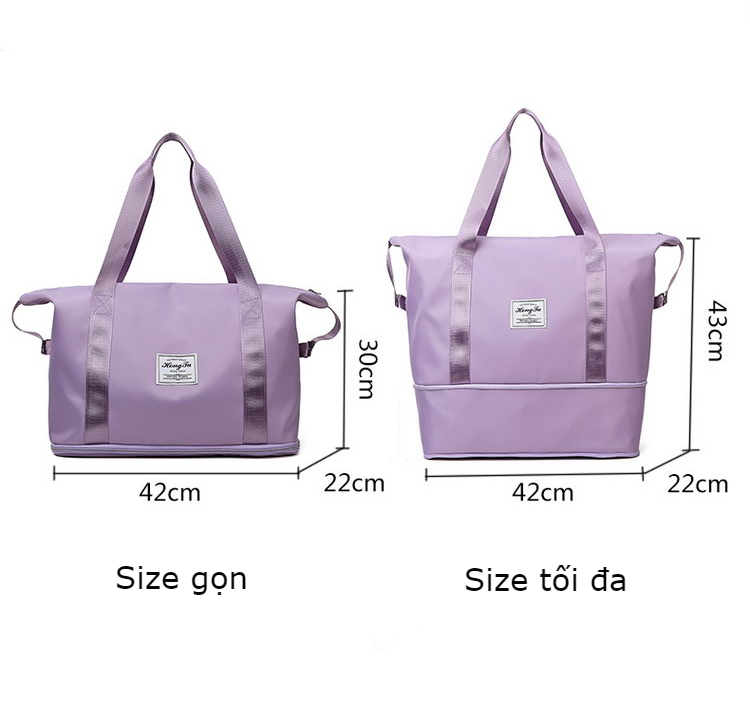 Túi xách du lịch chất vải dù chống thấm size đại