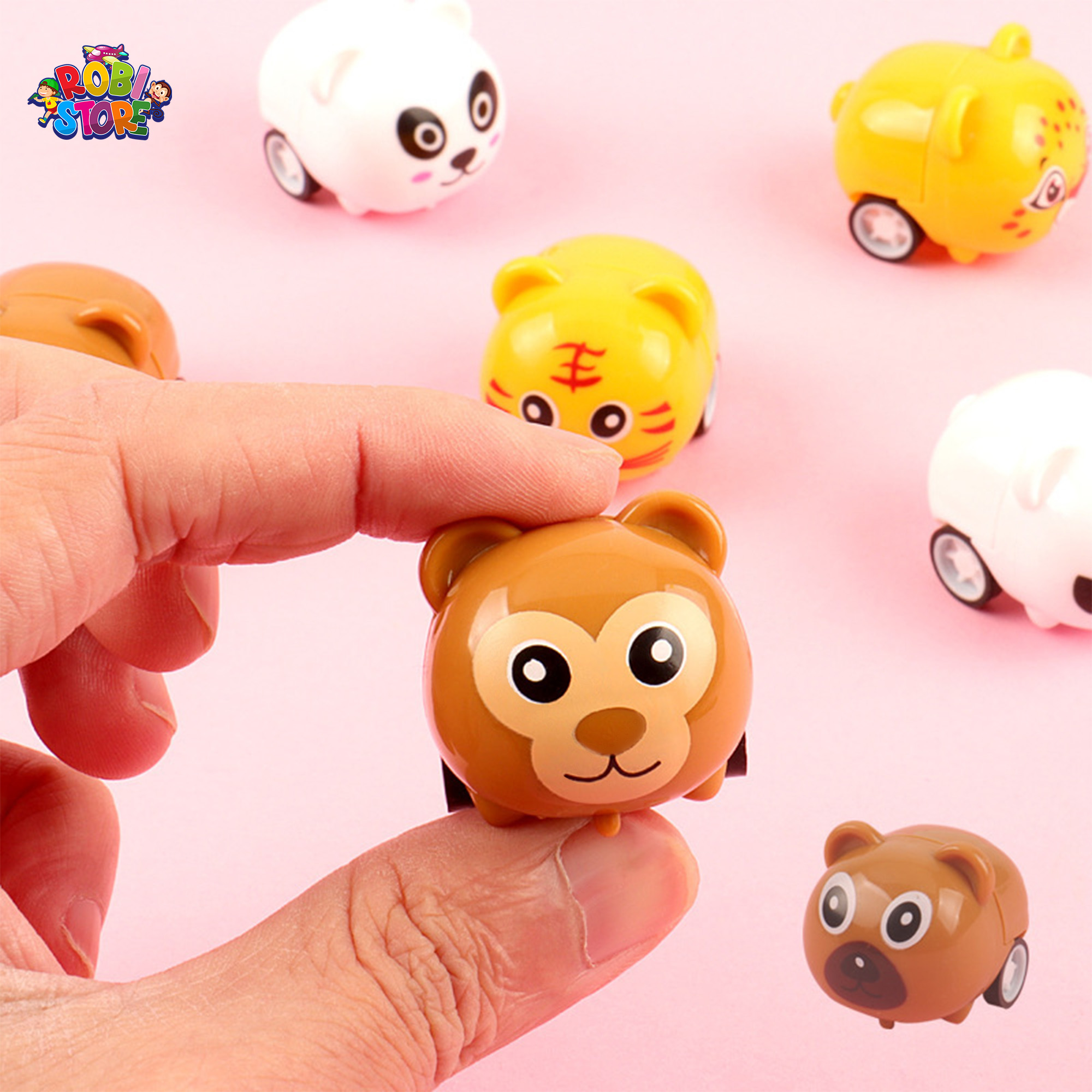 Đồ chơi Xe thú mini chạy cót, dễ thương, đáng yêu cho bé