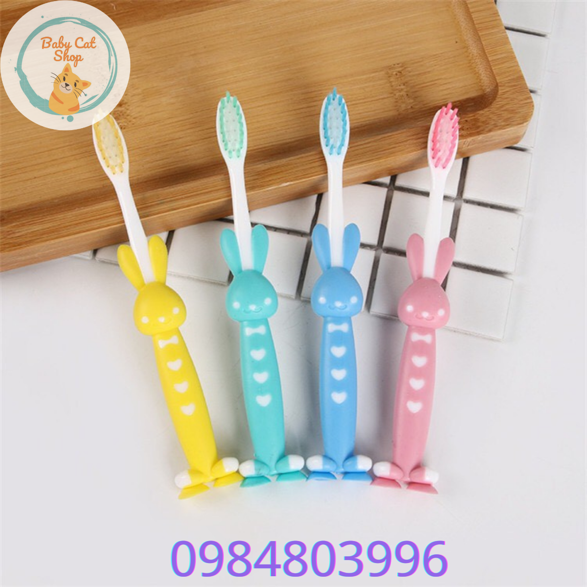 SET 4 Bàn Chải Gấu đánh răng cho bé yêu
