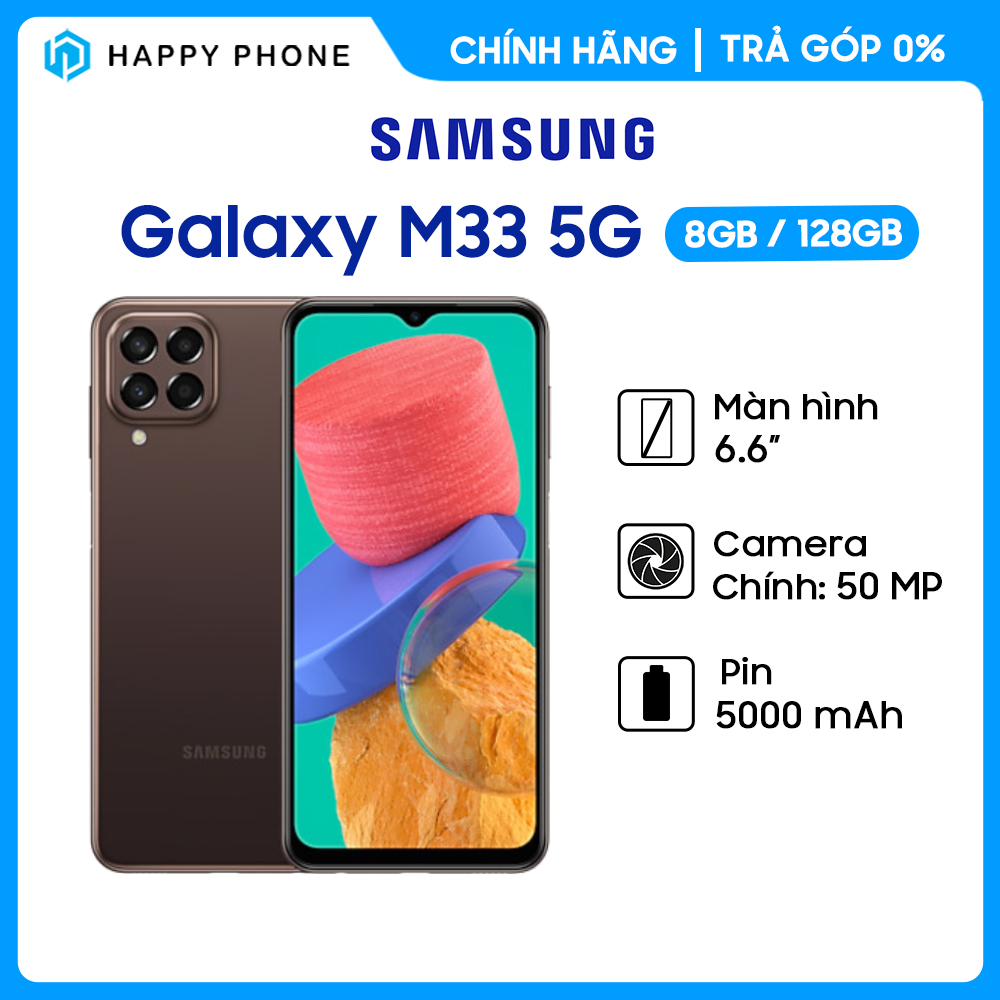 [VOUCHER 88K] Điện Thoại Samsung Galaxy M33 (8GB/128GB) - Hàng...
