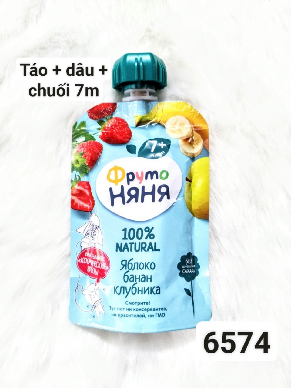 Trái cây nghiền fruto Nga 90gr đủ vị