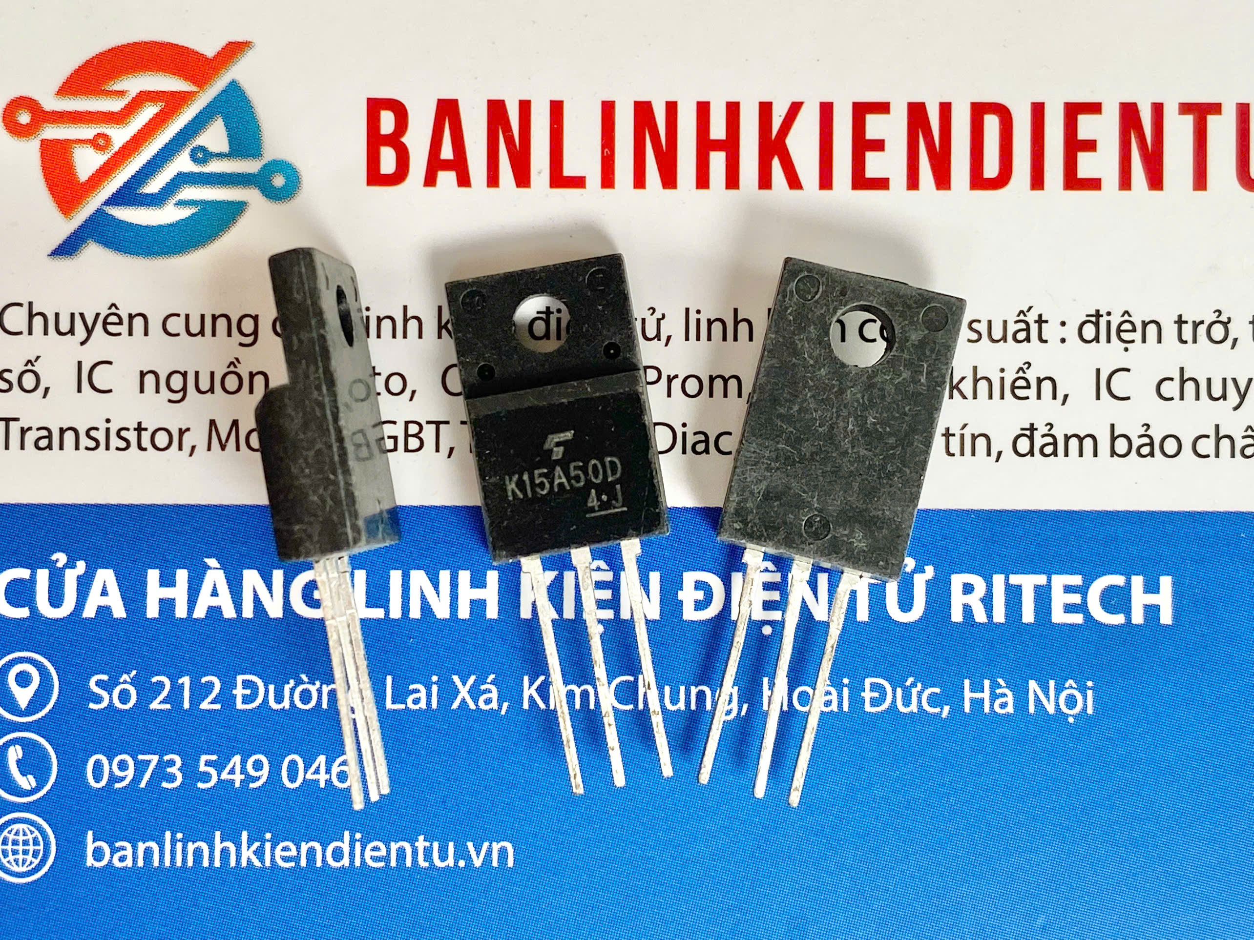 K15a50d tk15a50d mosfet kênh n 15a 500v to-220f