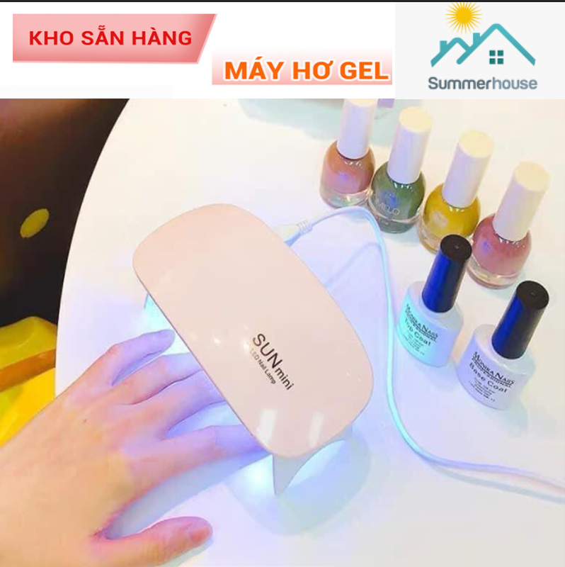 Machine hơ nail taymáy hơ gel Sun minimáy hơ gel Sun mini 6W quick-drying time with the use gel nail ledthời dry time about 30-60 second sister arrangements like creative vs the paint color favorite