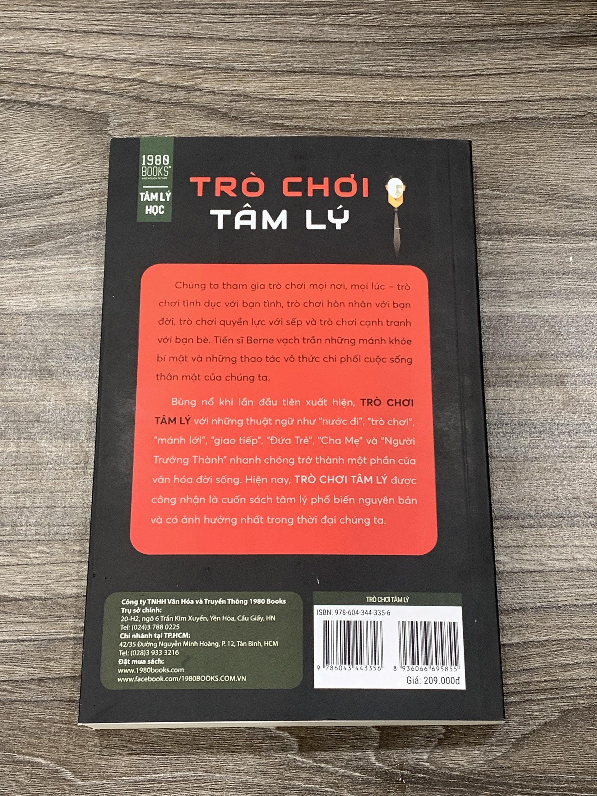 Sách - Trò Chơi Tâm Lý