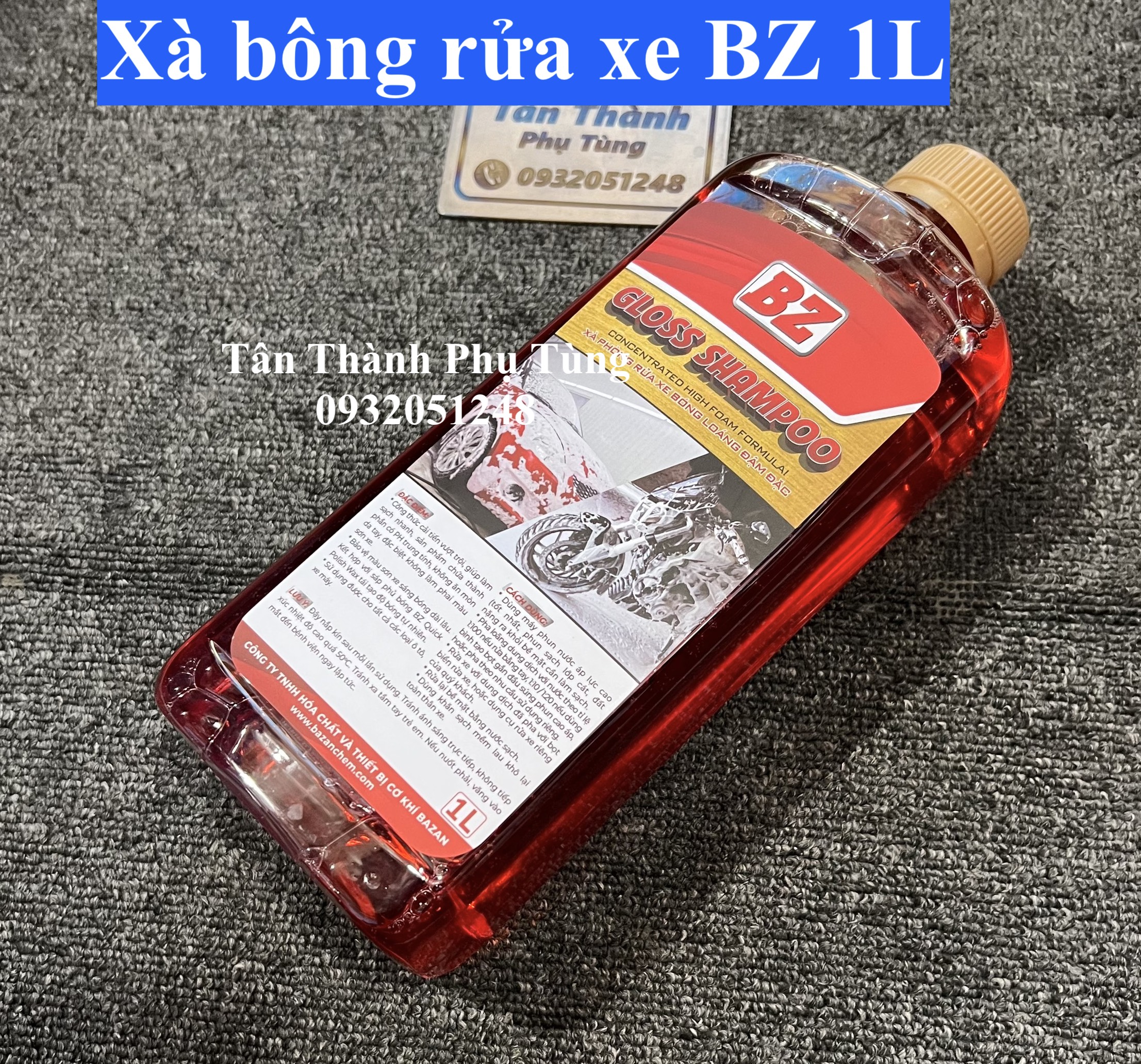 Xà bông rửa xe BZ siêu sạch 1L