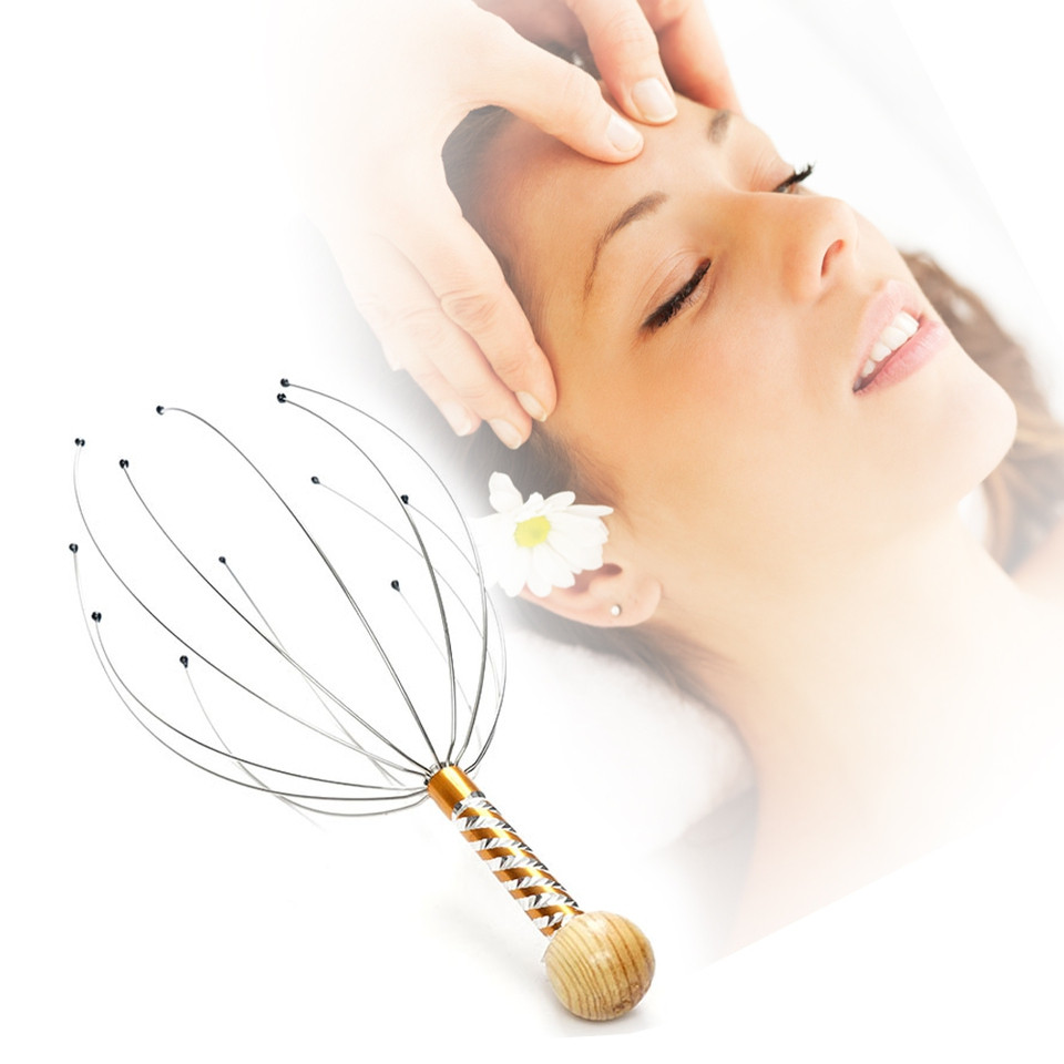 [HCM]Cây Massage Đầu Bạch Tuộc Thư Giãn Head Massager