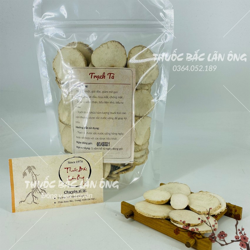 Trạch tả 100g, khô, thái phiến, thơm, sạch - Lãn Ông
