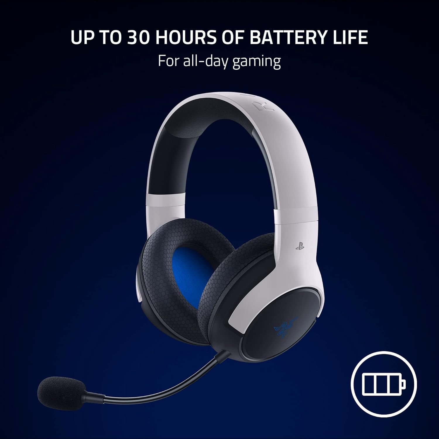 Razer Kaira HyperSpeed (PlayStation Licensed) - Wireless Multi-Platform Gaming Headset (Tai nghe không dây) | 50mm Drivers | HyperClear Cardioid Mic | Memory Foam Cushions | Blueto