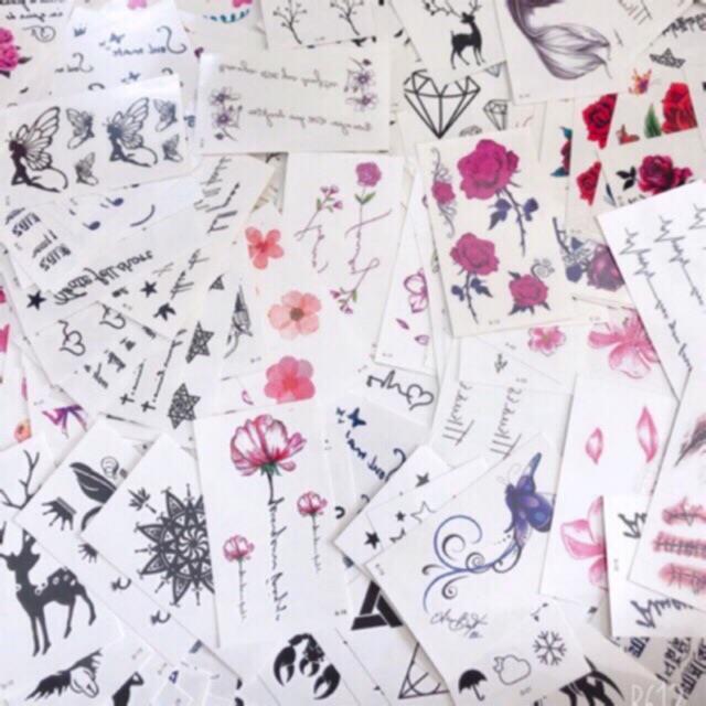 [Mã 1010FASHIONSALE2315 giảm 10K đơn 50K] [RẺ VÔ ĐỊCH] Tấm Dán Xăm Tatoo Độc Đáo
