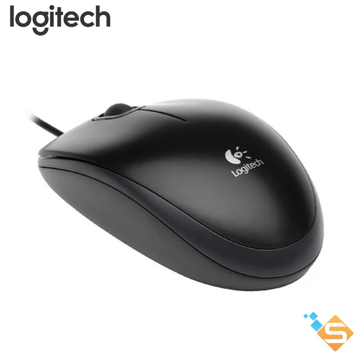Chuột quang có dây logitech b100 - hãng phân phối - bảo hành 3 năm