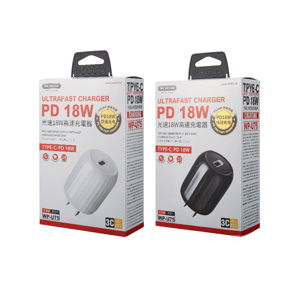Củ sạc nhanh chuẩn PD 18W Remax WK WP-U75