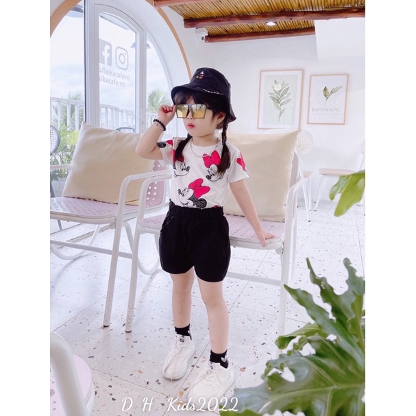 Bộ micky kèm mũ cực sịn cho bé gái