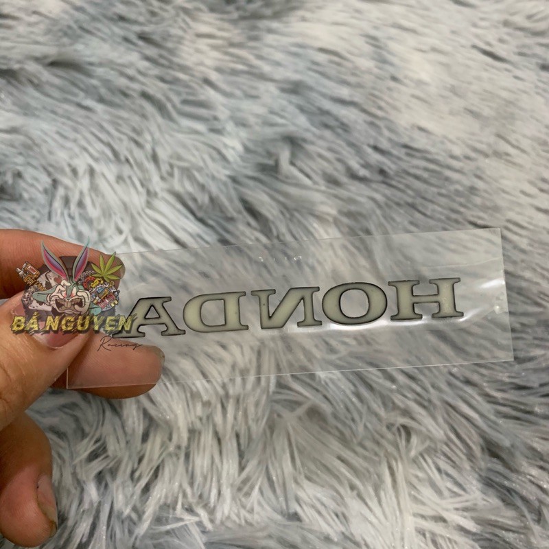 Tem Honda Zin Chữ Nổi Size 80mm