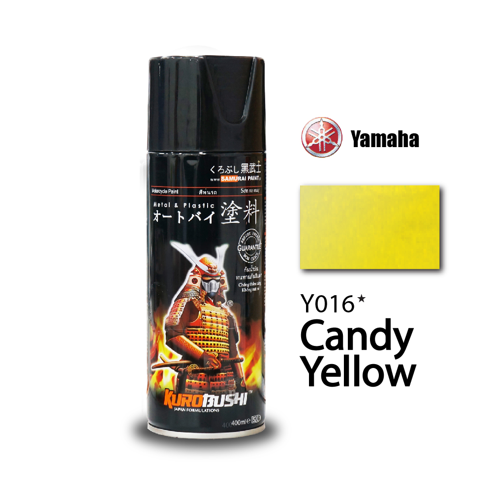 Sơn xịt samurai chính hãng màu vàng candy - y016*