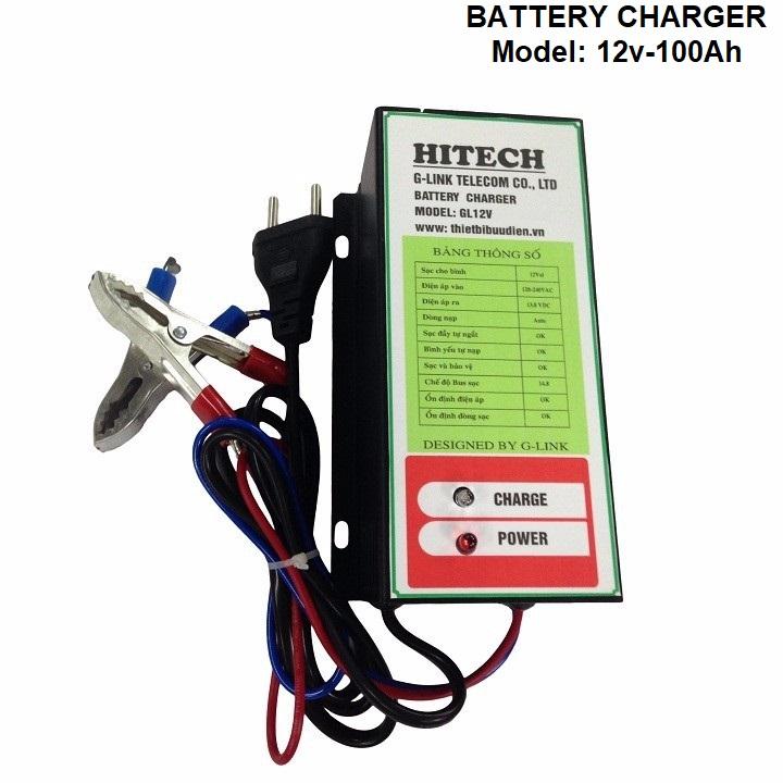 Máy Sạc ắc quy tự động Hitech Power 12V-100Ah
