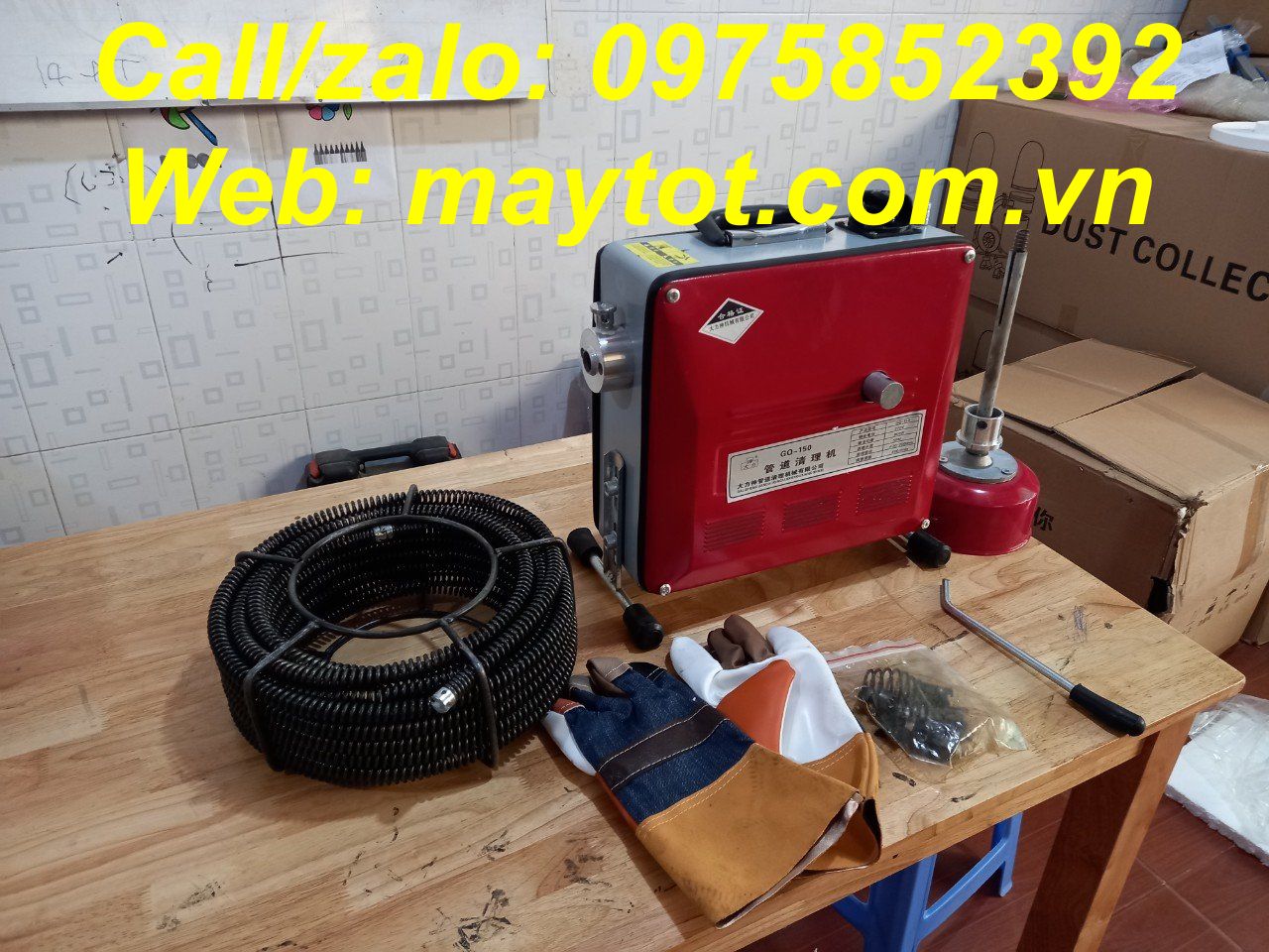 [HCM]Máy thông cống GQ 150 công suất 900W