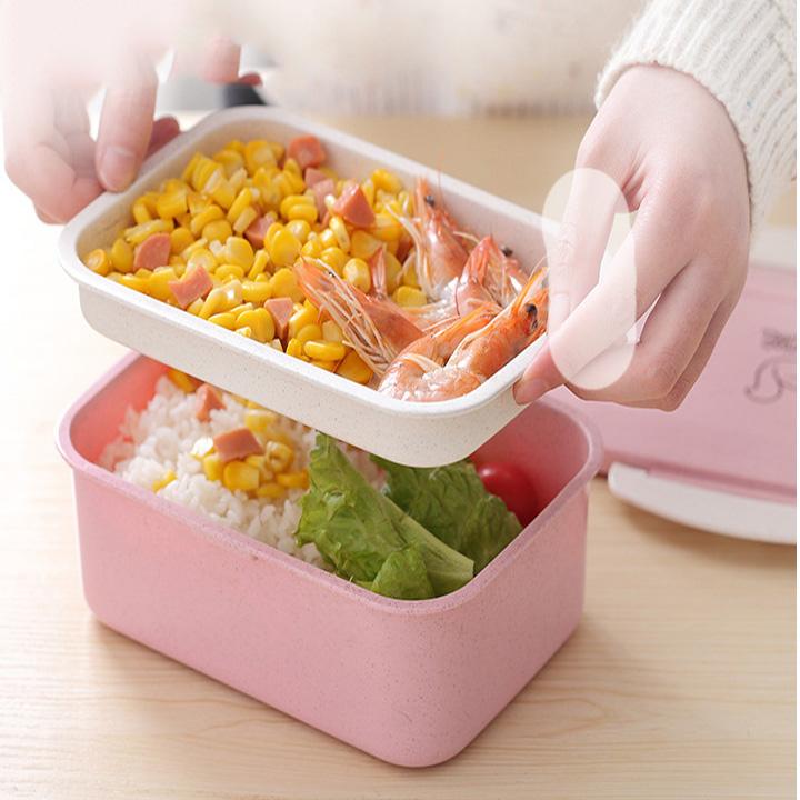 Hộp 3 ngăn đựng cơm tiện lợi