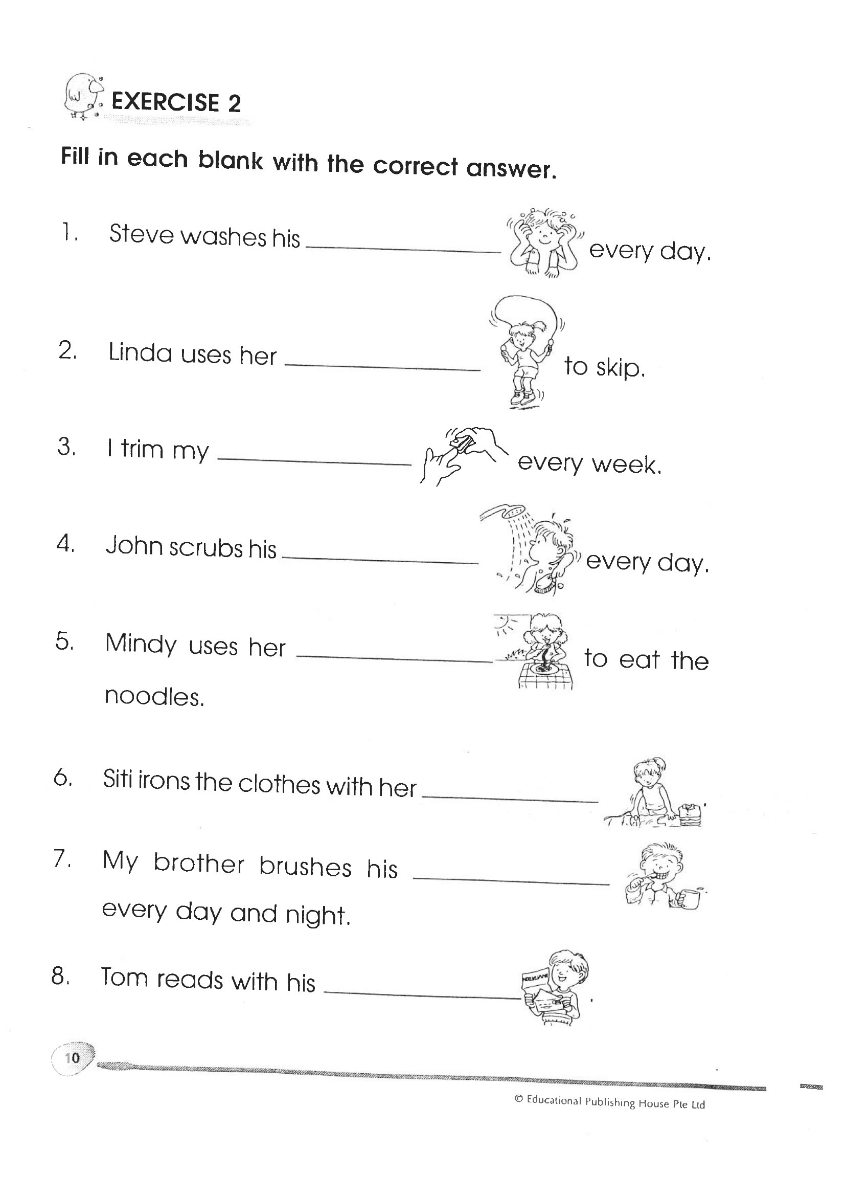 Vocabulary for Kindergarten (Sách đen trắng)